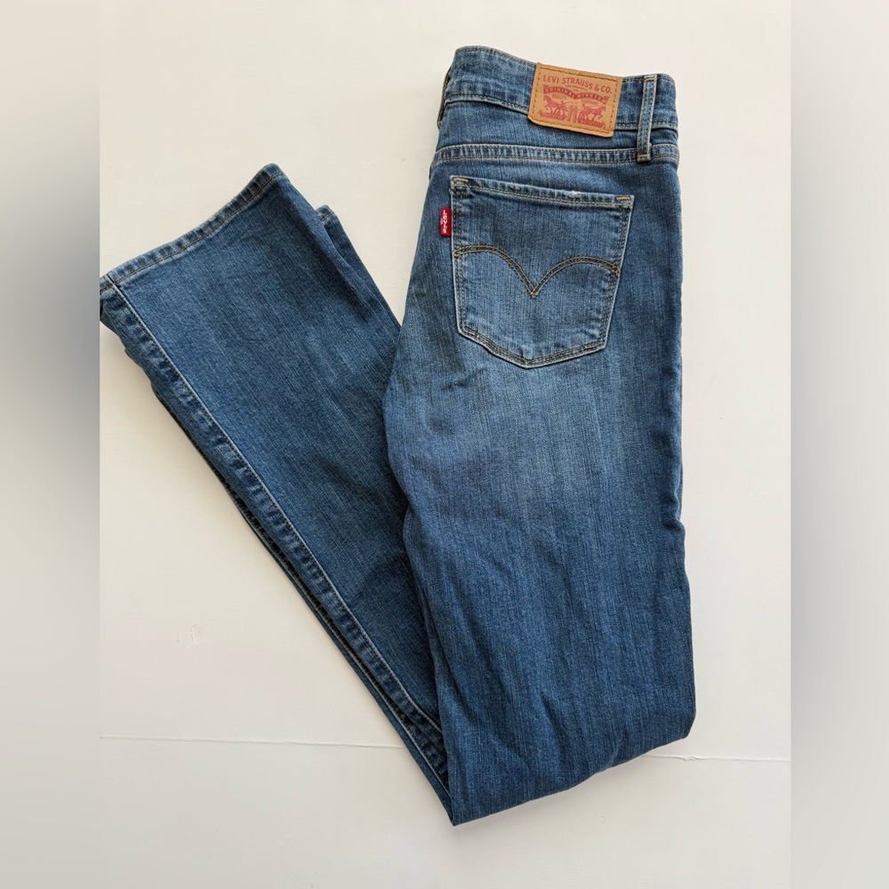 Levi’s 715 Bootcut Jeans Size 27 Classic Blue Denim